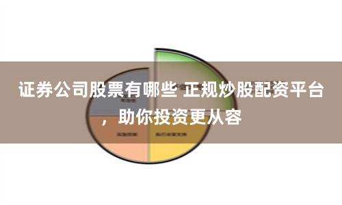 证券公司股票有哪些 正规炒股配资平台，助你投资更从容